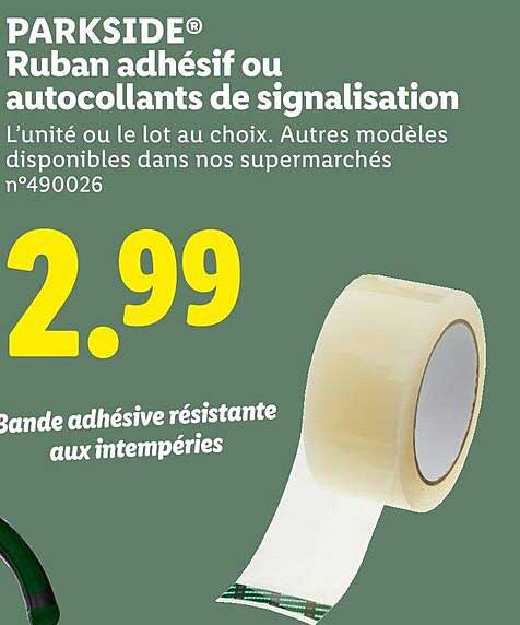 Ruban adhésif ou autocollants de signalisation
