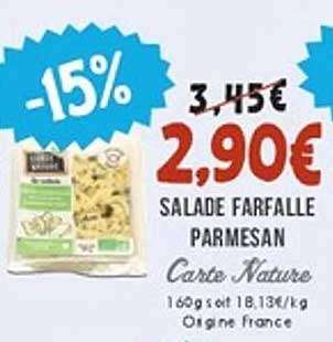 Salade Farfalle Parmesan