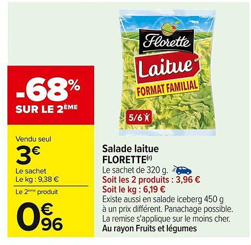 Salade laitue FLORETTE