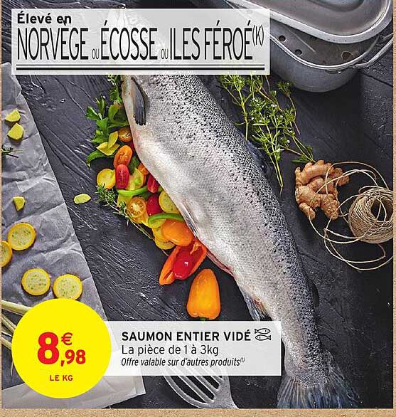SAUMON ENTIER VIDÉ