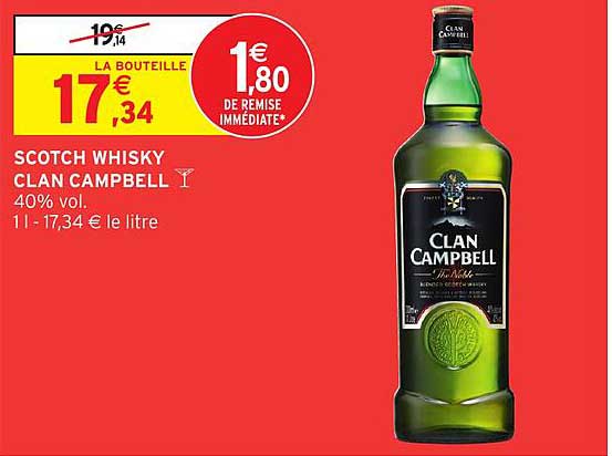 SCOTCH WHISKY CLAN CAMPBELL