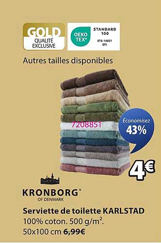 Serviette de toilette KARLSTAD