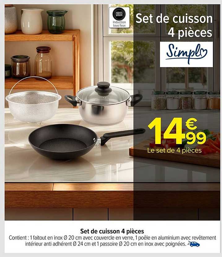 Set de cuisson 4 pièces
