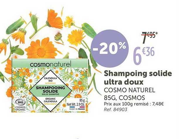 Shampoing solide ultra doux