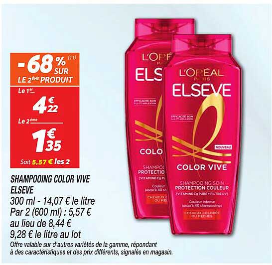 SHAMPOOING COLOR VIVE ELSEVE