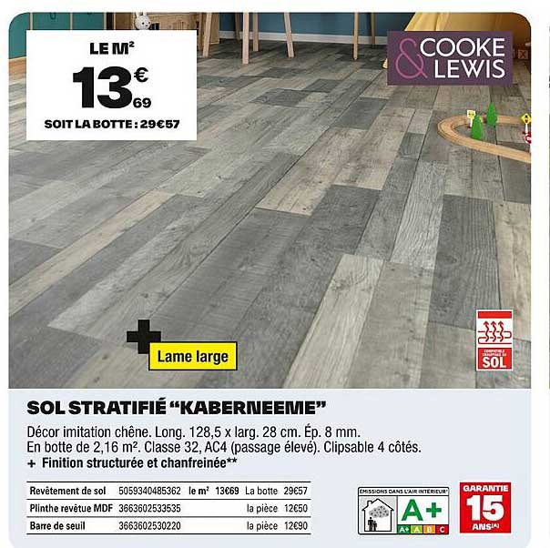 SOL STRATIFIÉ "KABERNEEME"