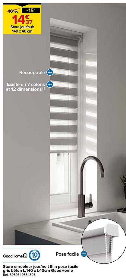 Store enrouleur jour/nuit Elin