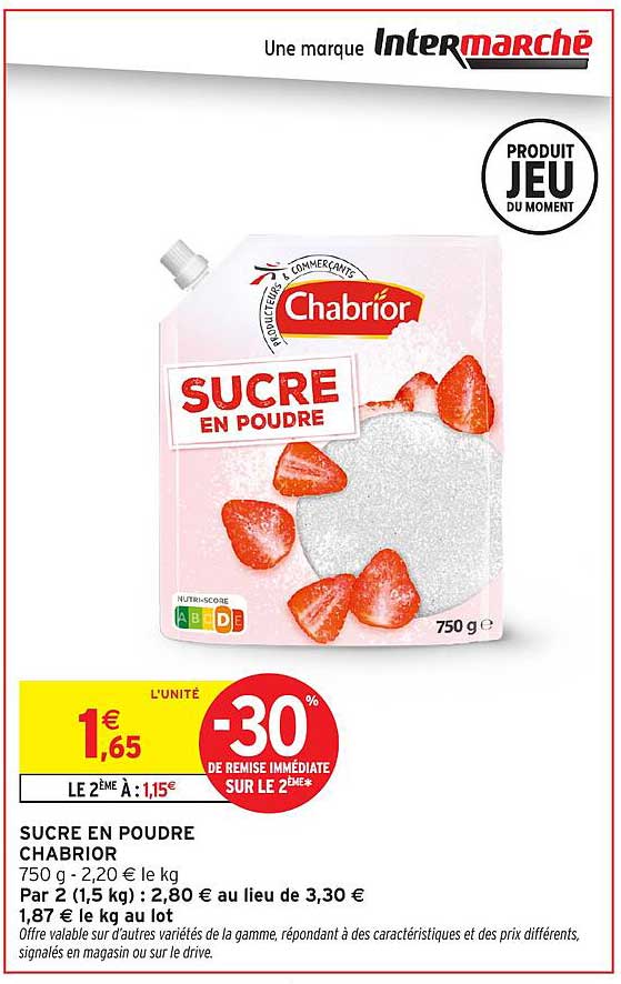 SUCRE EN POUDRE CHABRIOR