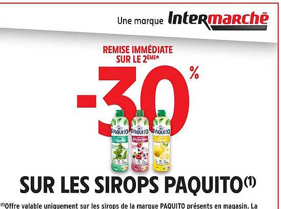 SUR LES SIROPS PAQUITO
