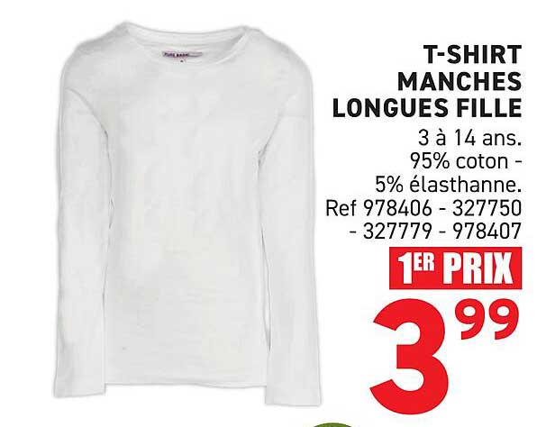 T-SHIRT MANCHES LONGUES FILLE