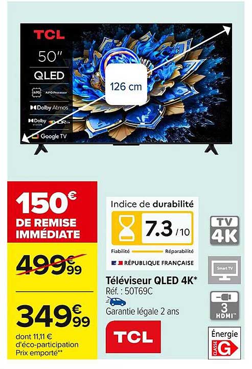 Téléviseur QLED 4K*