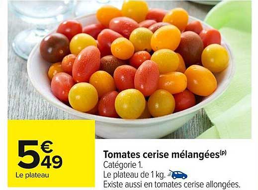Tomates cerise mélangées