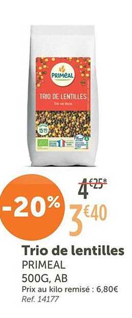 Trio de lentilles