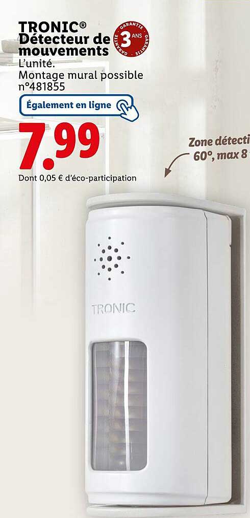 TRONIC® Détecteur de mouvements