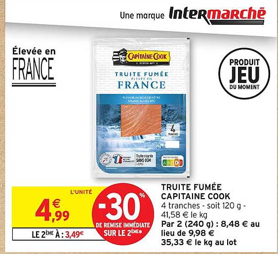 TRUITE FUMÉE CAPITAINE COOK