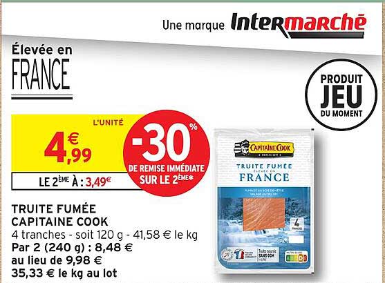 TRUITE FUMÉE CAPITAINE COOK