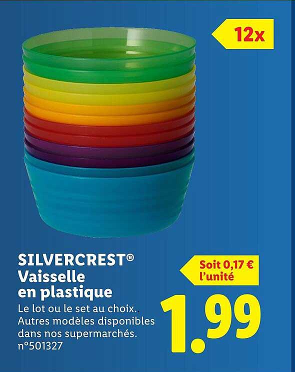 Vaisselle en plastique SILVERCREST®