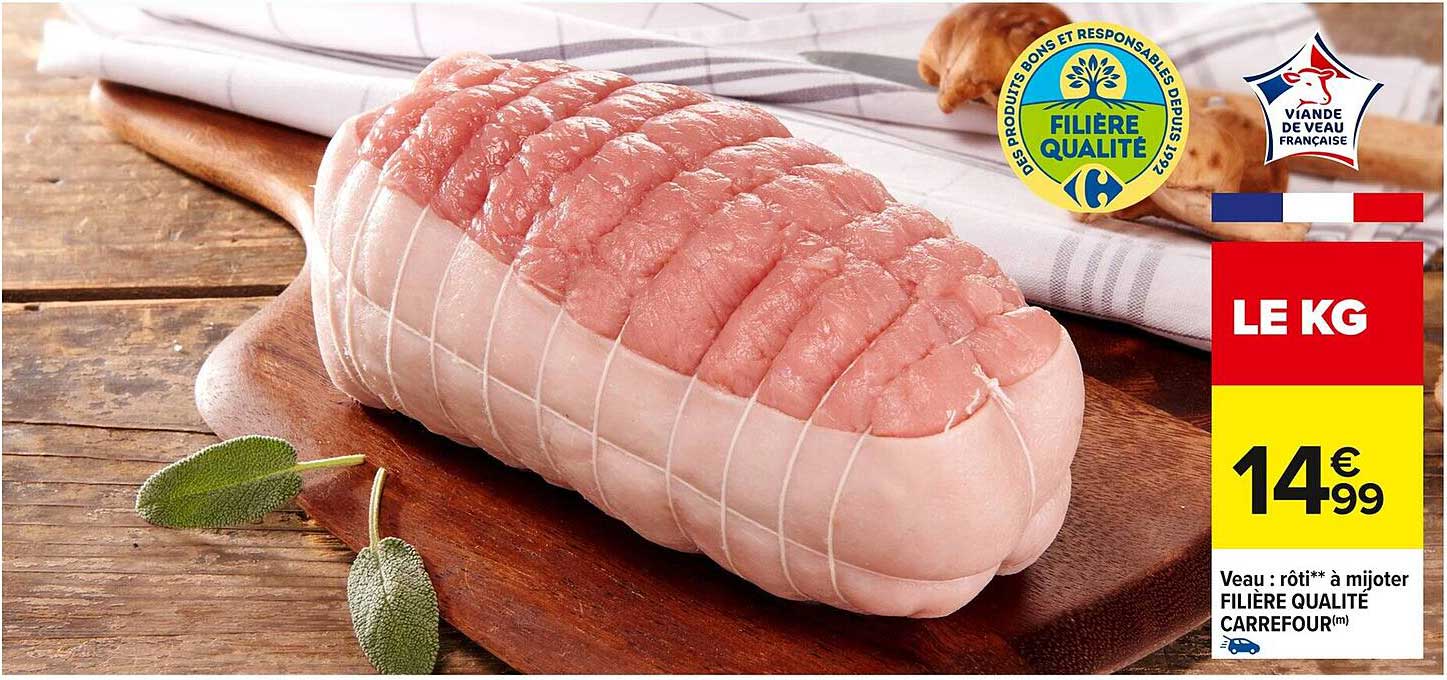 Viande de veau à mijoter Filière Qualité