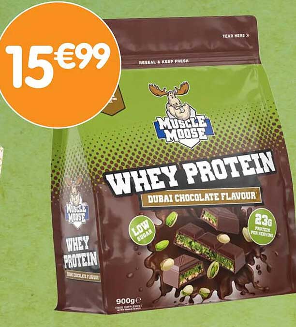 WHEY PROTEIN DUBAI CHOCOLATE FLAVOUR