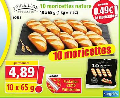 10 moricettes nature