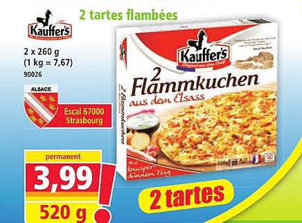 2 tartes flambées