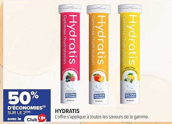 50% D'ÉCONOMIES(2) SUR LE 2ème avec le Club Carrefour