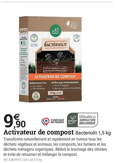 Activateur de compost Bacteriolit 1,5 kg