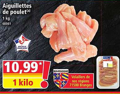 Aiguillettes de poulet(a) 1 kg 68561