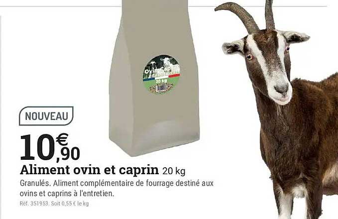 Aliment ovin et caprin 20 kg