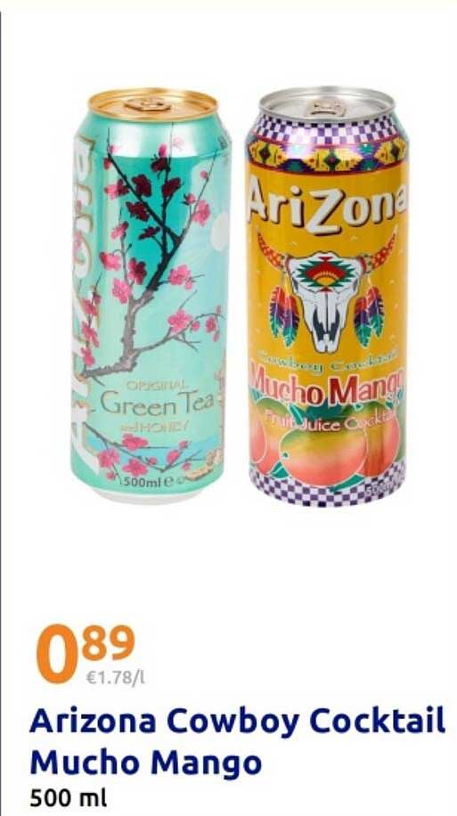 Arizona Cowboy Cocktail Mucho Mango 500 ml