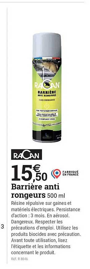 Barrière anti rongeurs 500 ml