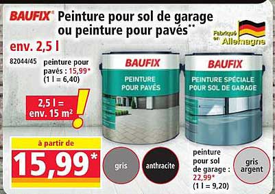 BAUFIX Peinture pour sol de garage ou peinture pour pavés**