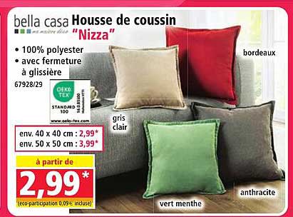 bella casa Housse de coussin “Nizza”