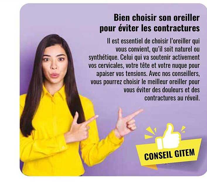 Bien choisir son oreiller pour éviter les contractures