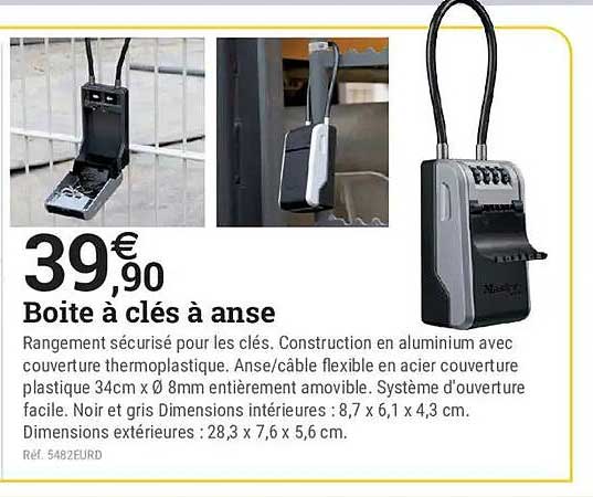 Boite à clés à anse
