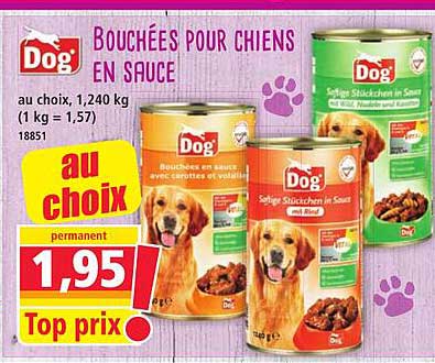 BOUCHÉES POUR CHIENS EN SAUCE