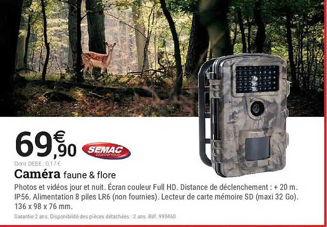 Caméra faune & flore