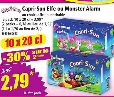 Capri-Sun Elfe ou Monster Alarm