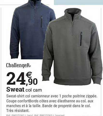 Challenger® 24,90 Sweat col cam