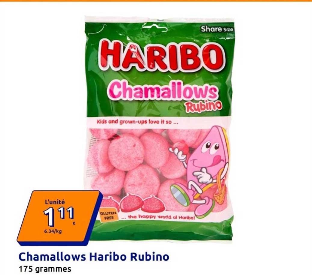Chamallows Haribo Rubino
