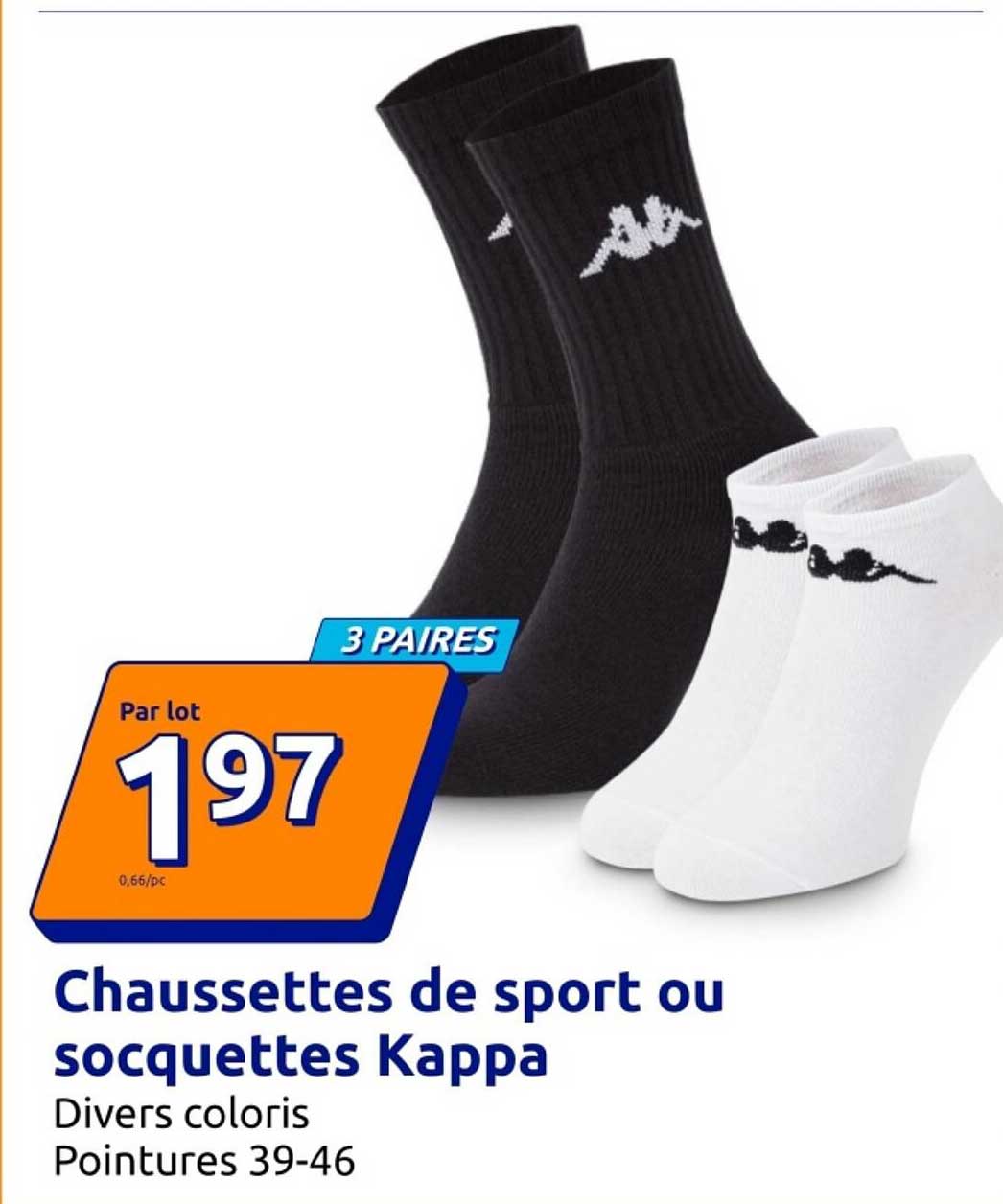 Chaussettes de sport ou socquettes Kappa