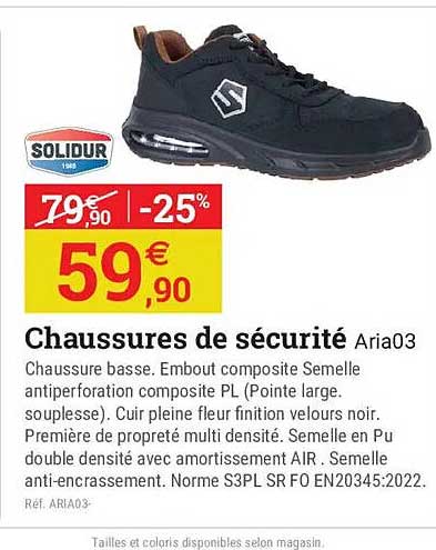 Chaussures de sécurité Aria03