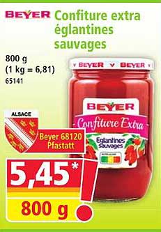 Confiture extra églantines sauvages