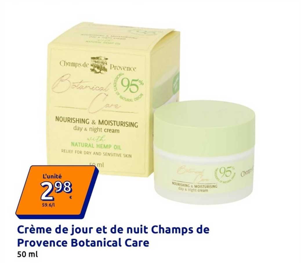 Crème de jour et de nuit Champs de Provence Botanical Care