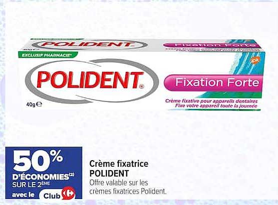 Crème fixatrice POLIDENT