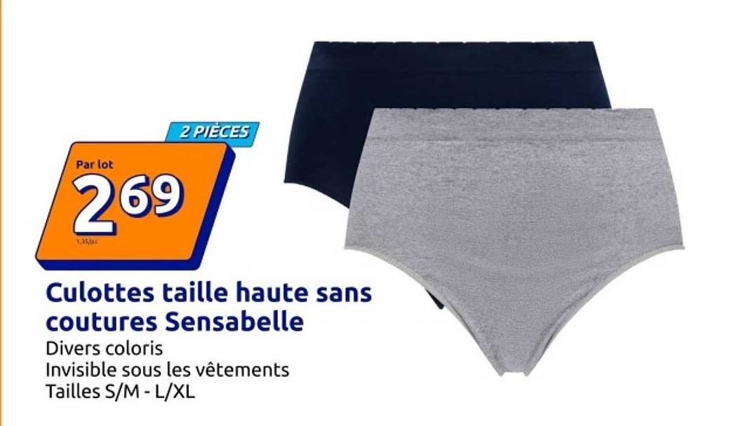 Culottes taille haute sans coutures Sensabelle