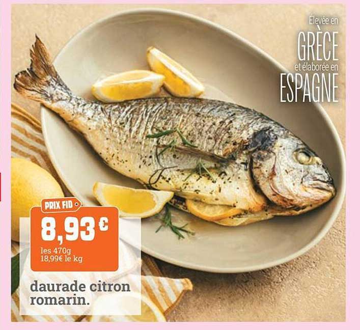 daurade citron romarin.