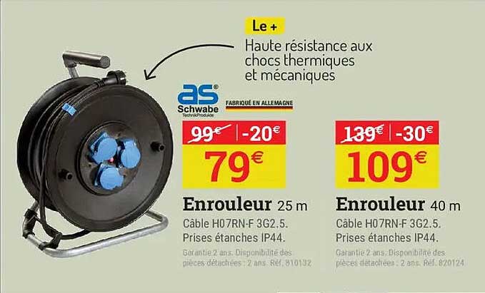 Enrouleur 25 m