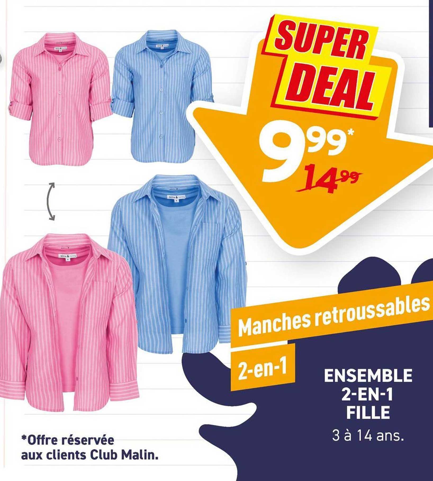 ENSEMBLE 2-EN-1 FILLE