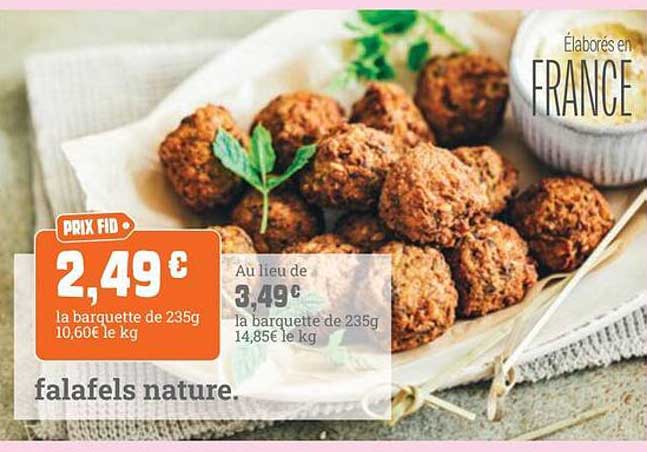 falafels nature.